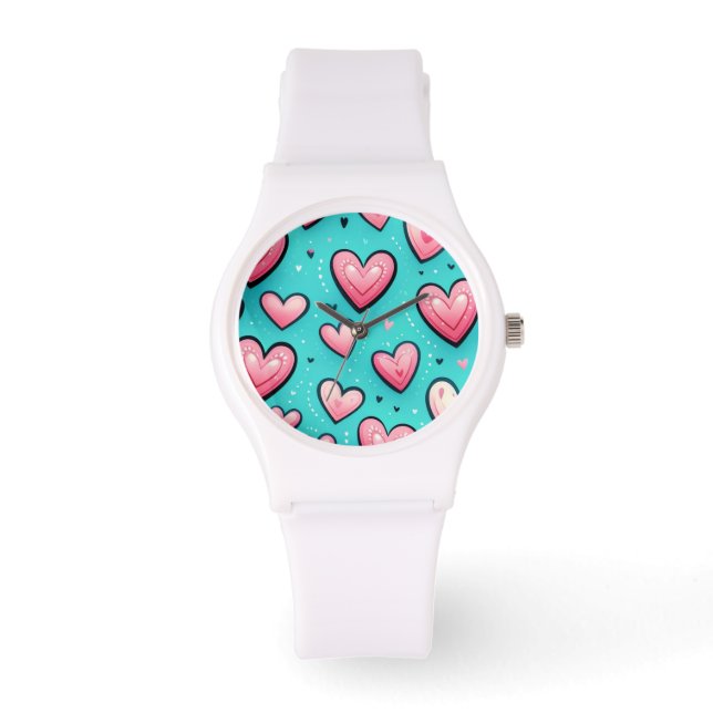 Cotton Candy Love Horloge (Voorkant)