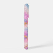 Cotton Candy Marble with Gold Veining iPhone Hoesje (Rechterkant)