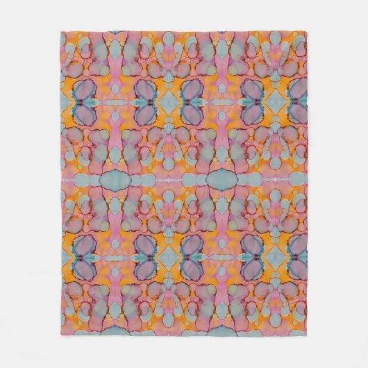 Cotton Candy Mirage Fleece Deken (Voorkant)