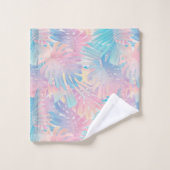 Cotton Candy Monstera Palm Jungle 1 (Gant de toilette)