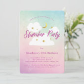 Cotton Candy Sky Stwood Party Invitation (Debout devant)