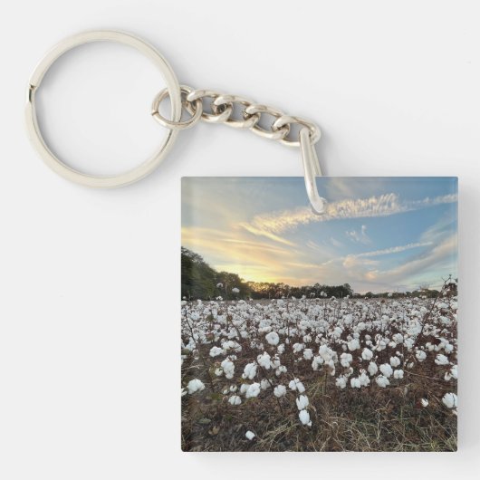 Cotton Fields Acryl Sleutelhanger (voorkant)