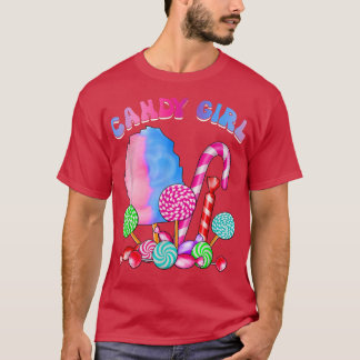 Cotton Funny Snoep Sweet Girl Cute Fun Girls Junio T-shirt