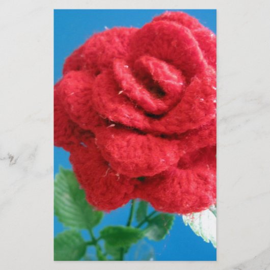 Cotton Red Rose Briefpapier (Voorkant)