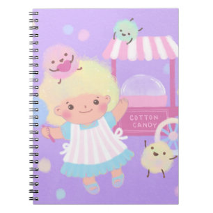 Cotton Snoep Girl met Sweet Fluffy Monsters Notitieboek