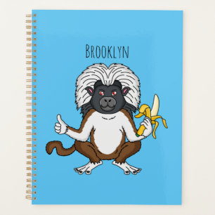 Cotton Top Tamarin montoon est une illustration