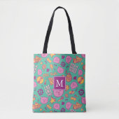 Cottonball Pattern Monogram Schouder Tas (Voorkant)