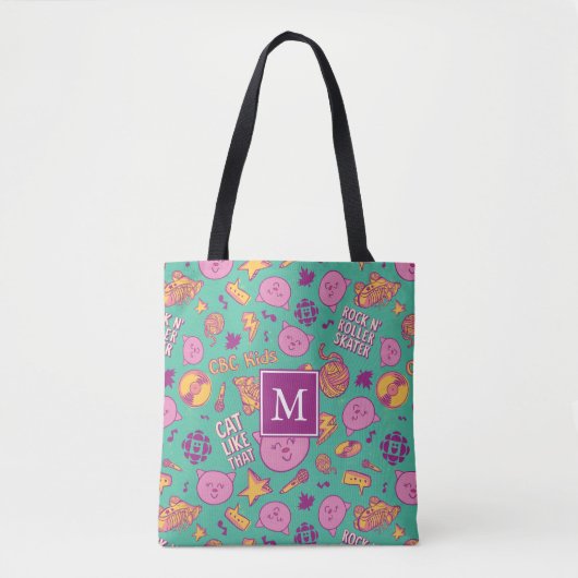 Cottonball Pattern Monogram Schouder Tas (Voorkant)