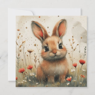 Cottontail Dreams: Bunny Stationery Set 📝Digitaal Feestdagenkaart