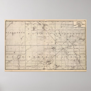 Cottonwood, Murray, Pipestone County, Minnesota Poster