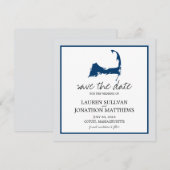 Cotuit Cape Cod Wedding Save the Date (Voorkant / Achterkant)
