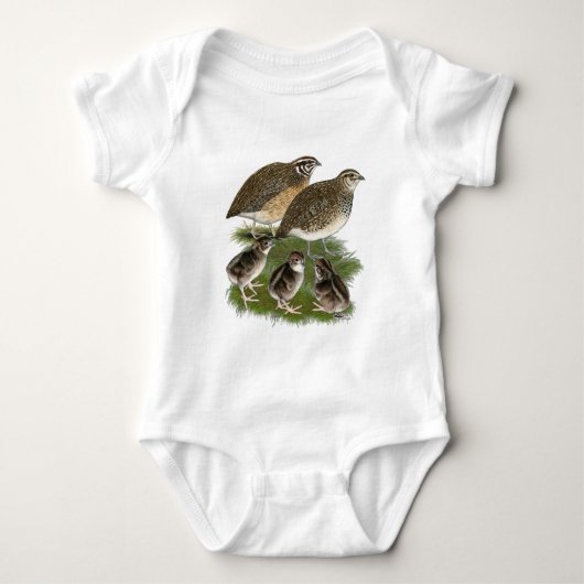 Coturnix Kwartelfamilie Romper (Voorkant)