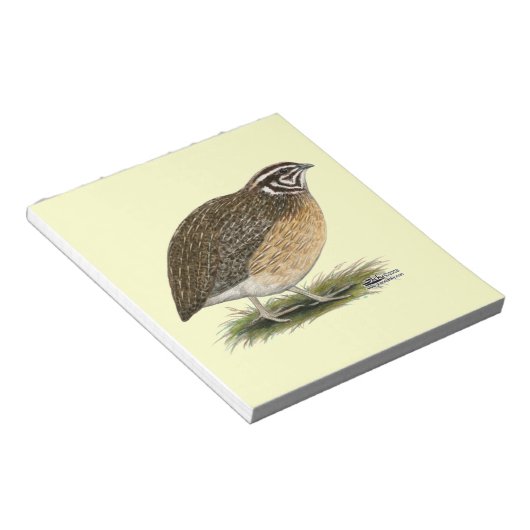 Coturnix Pharaoh Quail Notitieblok (Schuin)