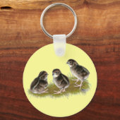 Coturnix Quail Chicken Sleutelhanger (Voorkant)