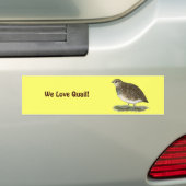 Coturnix Quail Hen Bumpersticker (Op auto)