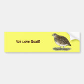 Coturnix Quail Hen Bumpersticker (Voorkant)