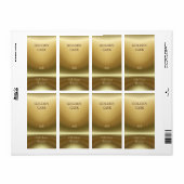 Cou de bouteille de cuivre ~ étiquette de bière (Feuille entière)