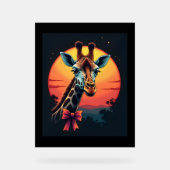 Cou de girafe comme un Rollercoaster Run Funny Ret (Recto)