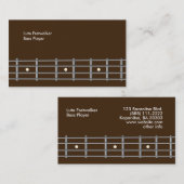 Cou de guitare basse de modèle de cartes de visite (Devant / Derrière)