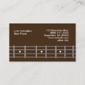 Cou de guitare basse de modèle de cartes de visite (Dos)