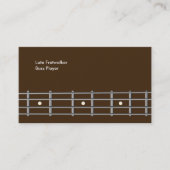 Cou de guitare basse de modèle de cartes de visite (Devant)