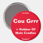 Cou Grrr = Robber Des Berceaux Hommes Aimant Rouge (Recto/Verso)