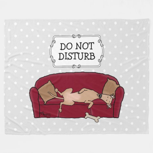 Couch Greyhound (flawn) Dog Lazy Slapende Funny Fleece Deken (Voorkant (Horizontaal))