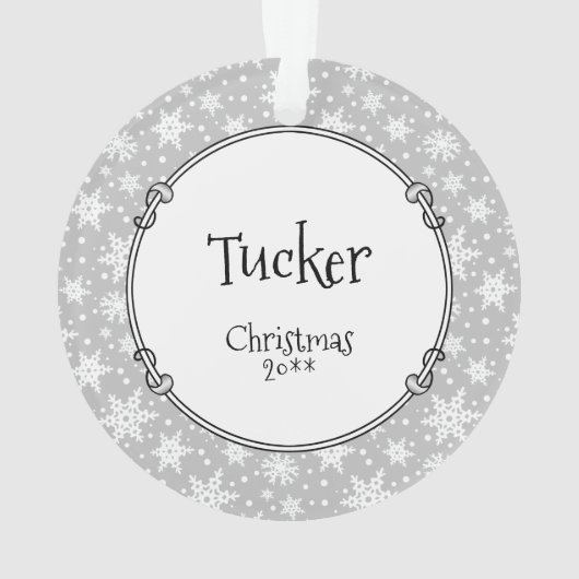 Couch Greyhound (zwart) Dog Wachten op kerstman Ornament (achterkant)