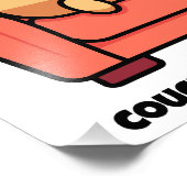 Couch Potato en trots Foto Afdruk (Hoek)