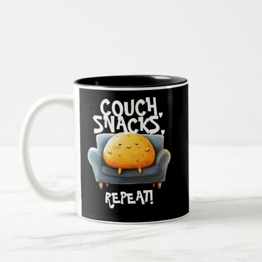 Couch Potato Funny Mug (Gauche)