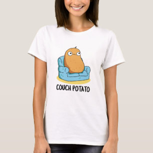 Couch Potato Grappige Aardappel Pun T-shirt