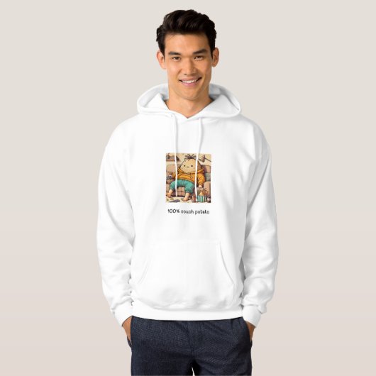Couch potato hoodie (Voorkant volledig)