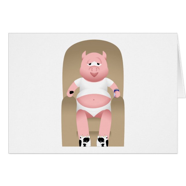 couch potato pig (Voorkant Horizontaal)