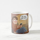 Couch Potato & Snacks – Funny Relatable Mug (Devant droit)