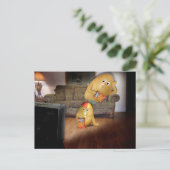 Couch Potatoes Vader & Zoon Briefkaart (Staand voorkant)