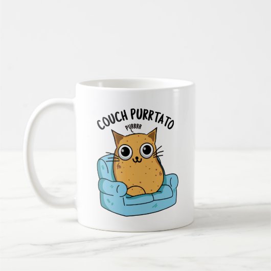 Couch Purrtato Funny Potato Pun Koffiemok (Links)