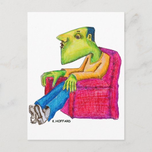 Couchaardappel Briefkaart (Voorkant)