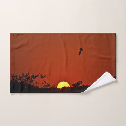 coucher de soleil (Serviette à main)