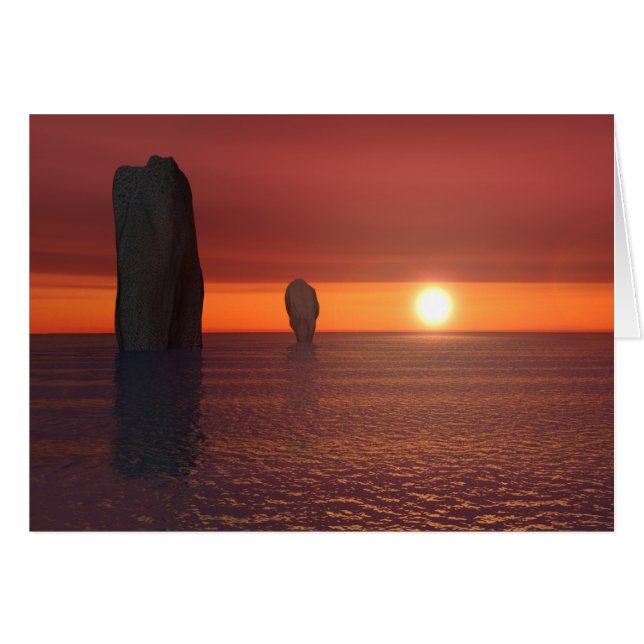 coucher de soleil (Devant horizontal)