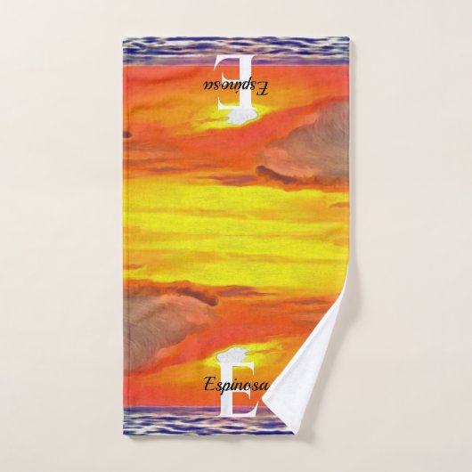 Coucher de soleil 2443 (Serviette à main)