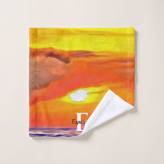 Coucher de soleil 2443 (Gant de toilette)