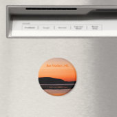Coucher De Soleil À Bar Harbour Magnet (In Situ (Lave-vaisselle))