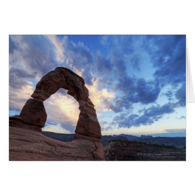 Coucher de soleil à Delicate Arch (Devant horizontal)