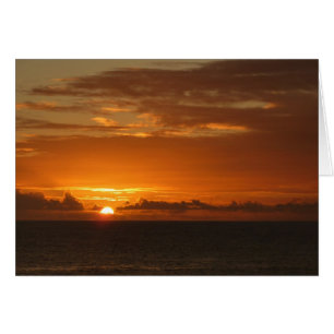 Coucher de soleil à la mer I Paysage marin coloré 