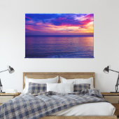coucher de soleil à la plage 2 toile enveloppée (Insitu(Chambre))