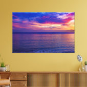 coucher de soleil à la plage 2 toile enveloppée (Insitu(Salon))