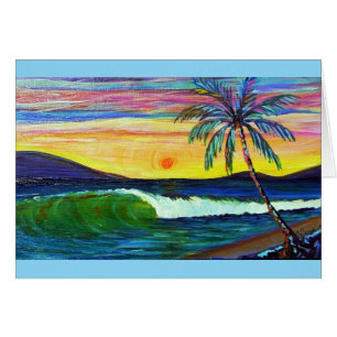coucher de soleil à Lahaina
