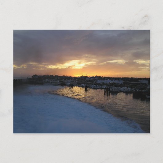 Coucher de soleil à Lanzarote 2 Carte postale (Devant)