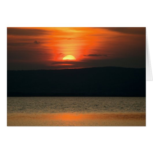 Coucher de soleil à Neusiedlersee (Devant horizontal)