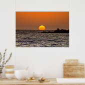 Coucher de soleil à Paphos, Chypre (2532) Poster (Cuisine)